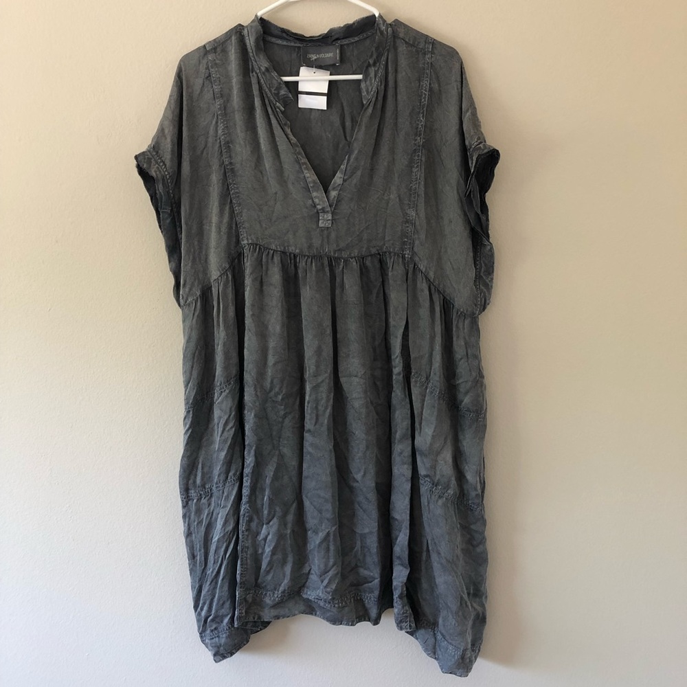 Zadig & Voltaire Grey Boho Slouchy Comfy Dress